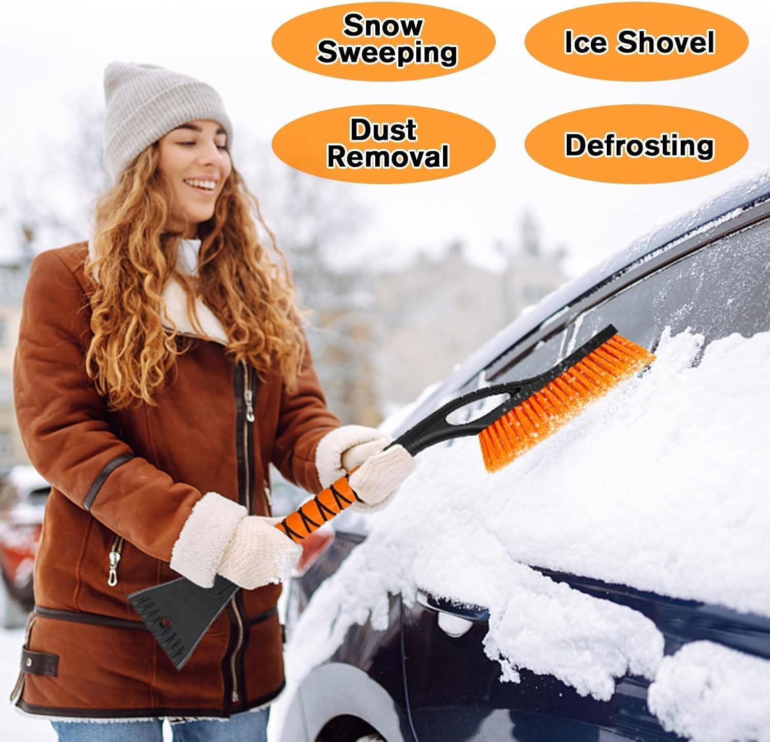 🚗Multi-Functional Car Snow & Ice Removal Tool